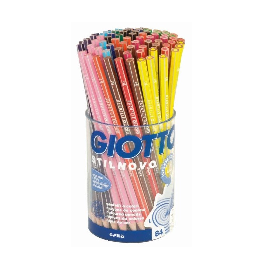 Pot de  84 crayons de couleurs GIOTTO Stilnovo