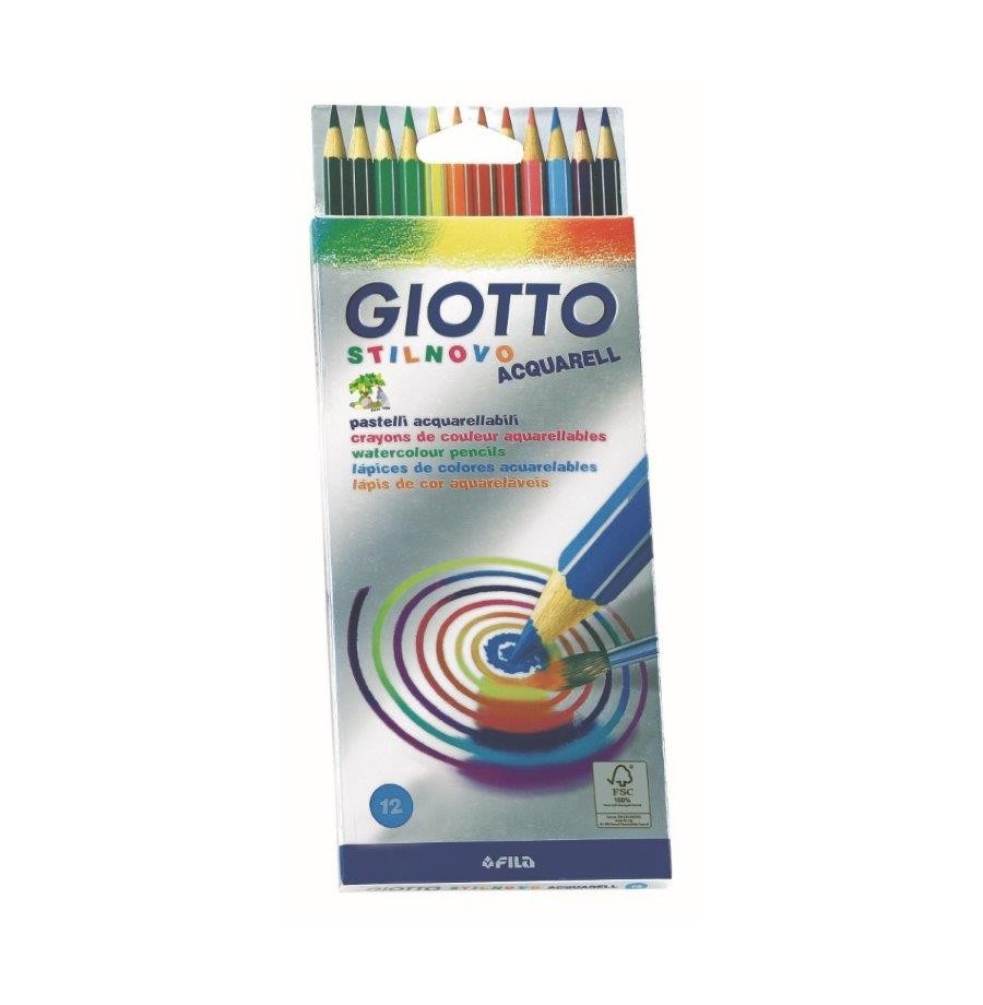 Crayon aquarellable stilnovo  etui de 12