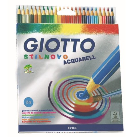 Crayons Aquarellable Stilnovo etui de 24