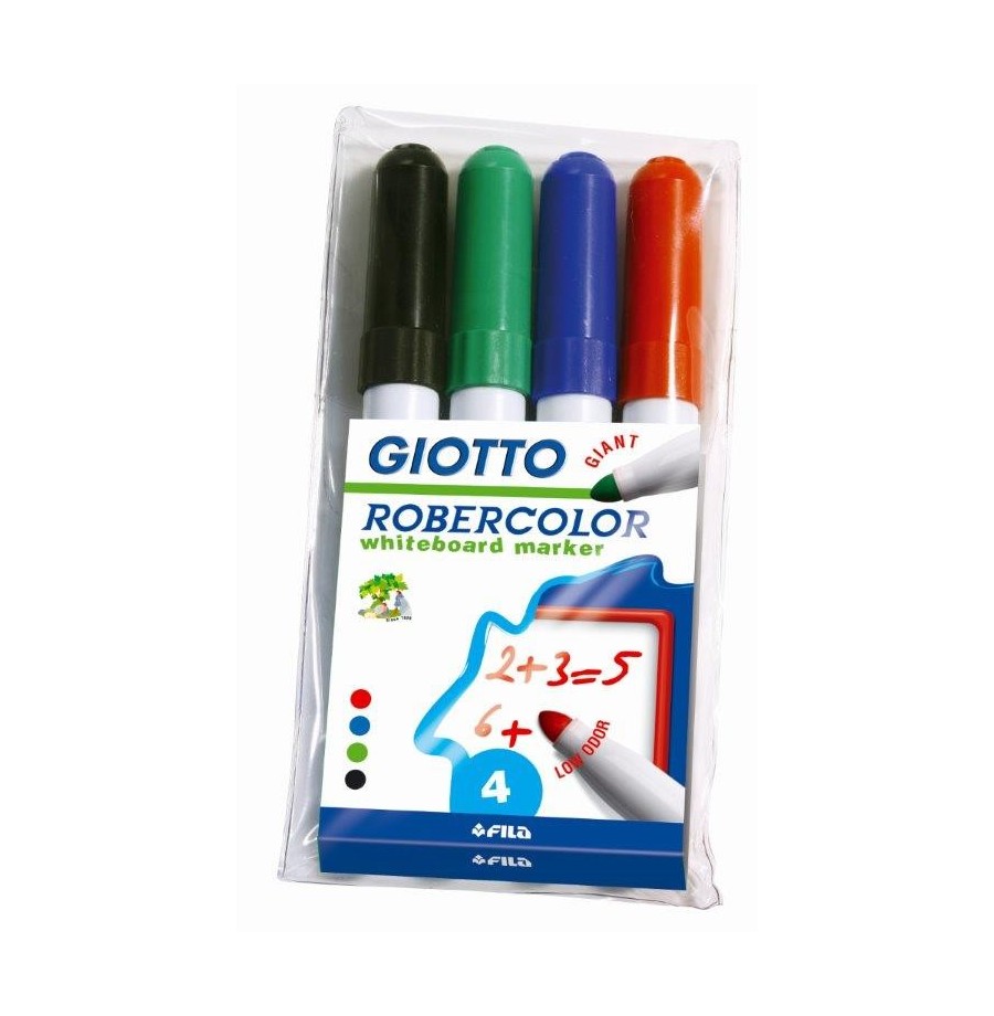 Etui 4 marqueurs Giotto pointe ogive 7mm Etui 4 marqueurs Giotto pointe ogive 7mm