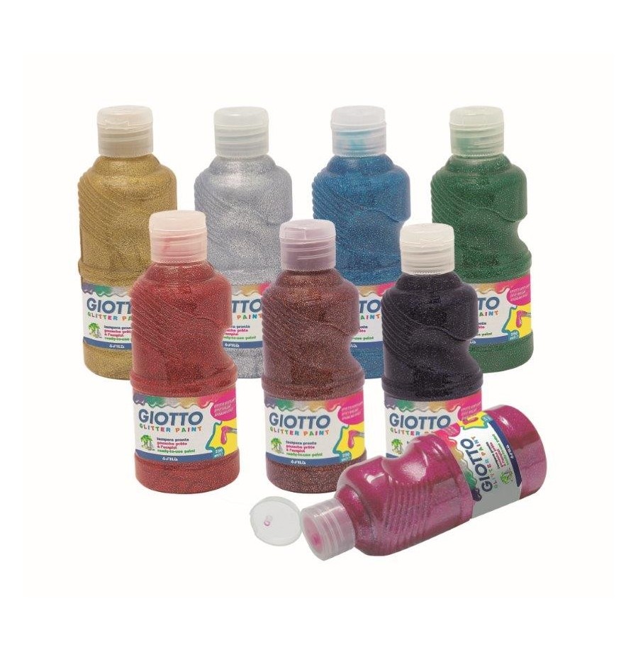 Gouache pailletée flacon 250 ml Couleurs aux choix