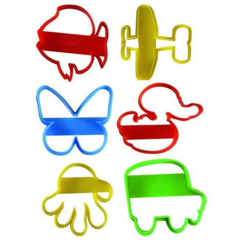 Sachet  de 6 grandes formes divers