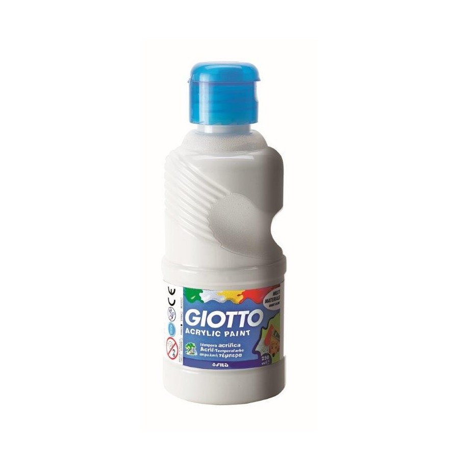 Flacon 500 ml peinture acrylique omya. blanc