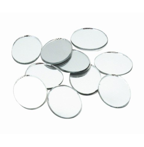 Mini miroir oval 20x25 mm Lot de 10