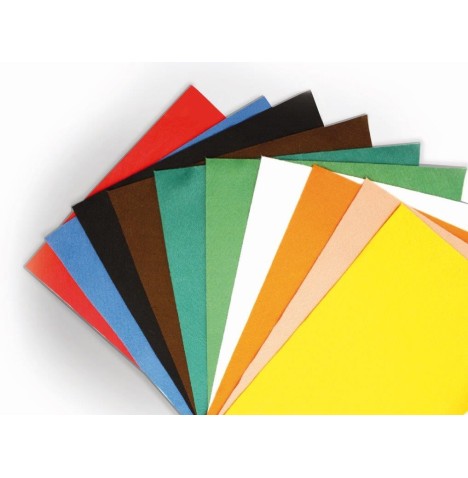 Assortiment 12 coupons feutrine 24 x 30 cm - Décopatch - Feutrine -...