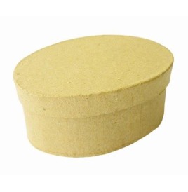Boîte carton ovale 90 x 63 x hauteur 38 mm