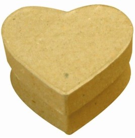 Boîte carton coeur 105 x 90 x hauteur 60 mm - Décopatch - Feutrine ...