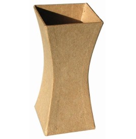 Vase carton base carré 123x56x56 - Décopatch - Feutrine - Laine - O...