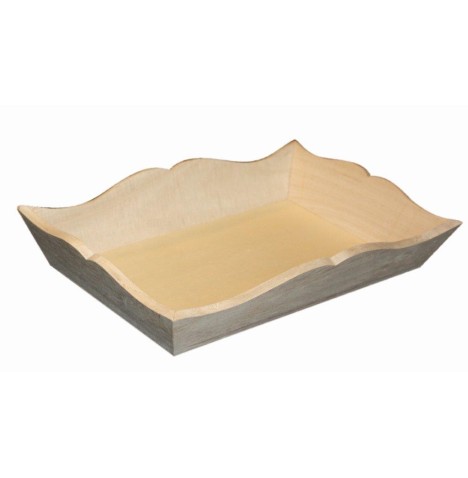 Plateau coupe ondulé 305x215x60 mm