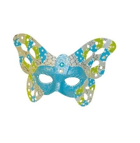 Masque papillon à décorer 23.5 x 19 .5 cm