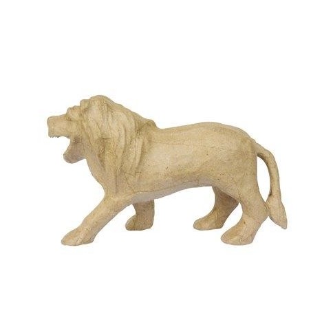 Lion papier maché 12 cm env - Décopatch - Feutrine - Laine - Objet ...