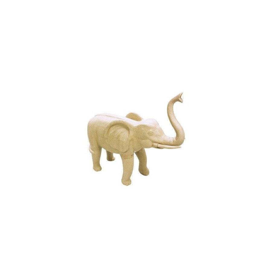Eléphant en papier maché 12 cm