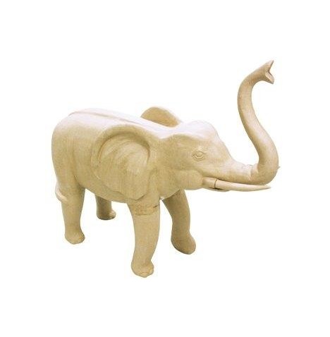 Eléphant en papier maché 12 cm