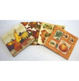 Paq 20 serviettes assortis Automne (4x5) - Décopatch - Feutrine - L...