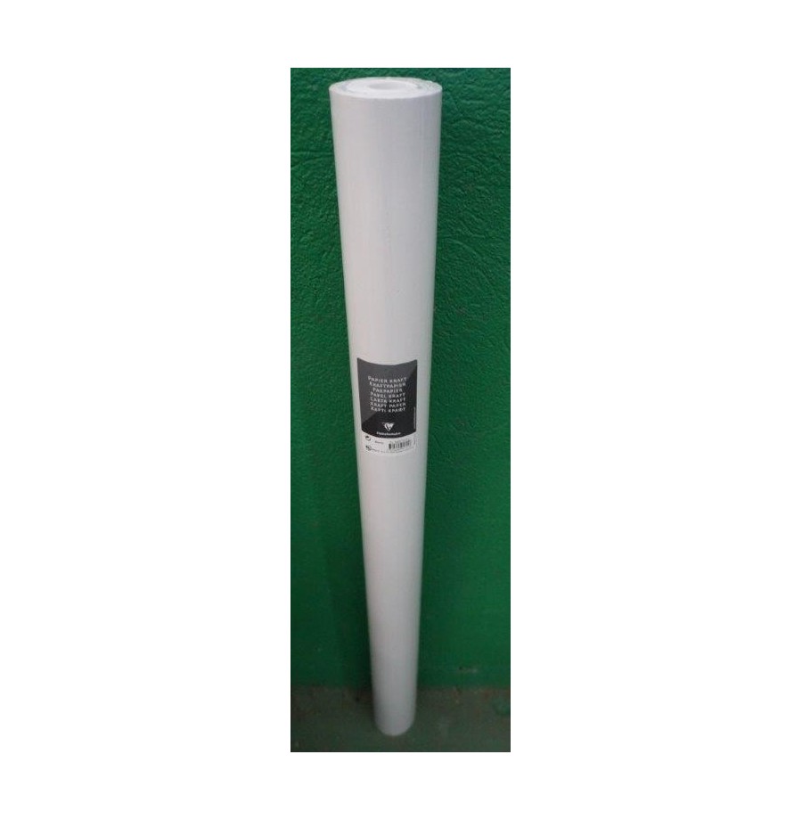 Rouleau kraft blanc 50 m x 1 m