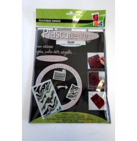 Poch. plastique dingue noir 262*202 mm   7 fl