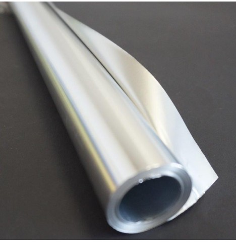 Papier métal décor Argent/Argent 0.50 x 10 m