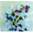 Yeux mobiles avec cils tailles et coloris assortis Sachet de 40
