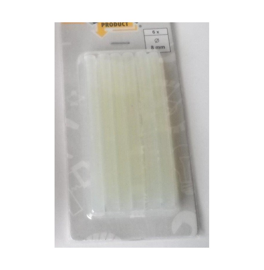 Lot  20 batons colle diam.7mm pr pistolet