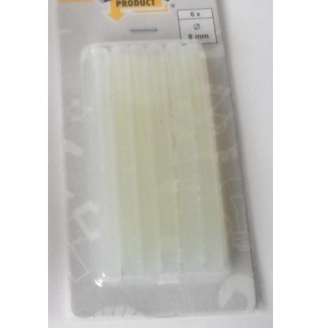 Lot  20 batons colle diam.7mm pr pistolet