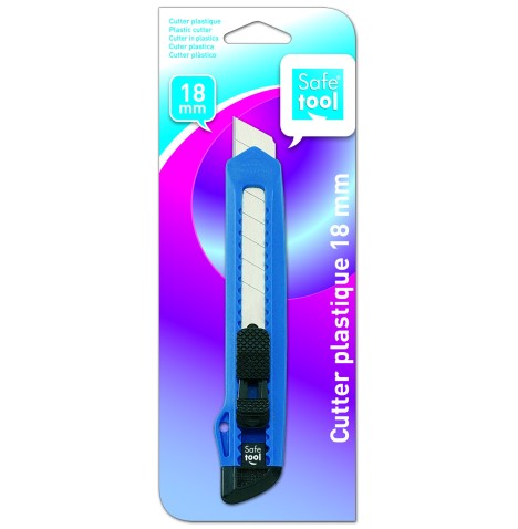 Lot 5 cutters grand modèle 18 mm  plastique