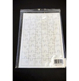Puzzle carton blanc 54 pièces 240 x 160 mm