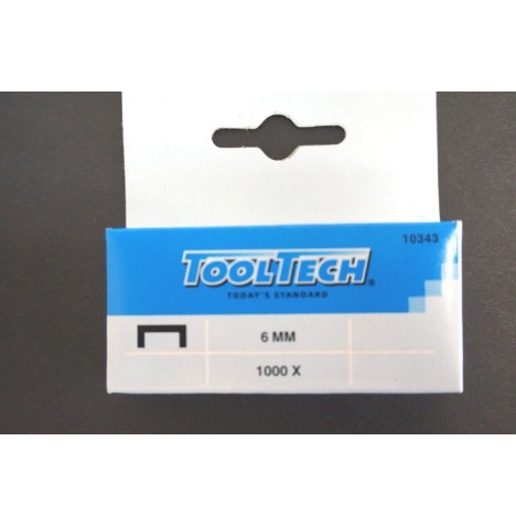 Boite 1000 agrafes galvanisées 6mm