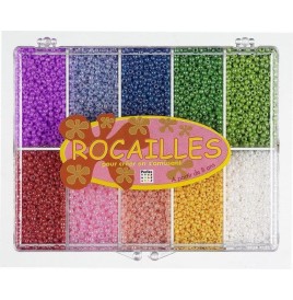 Boîte rocailles 2.5 mm perles mix - Perles et accessoires - Boules ...