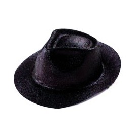 Borsalino pailleté noir