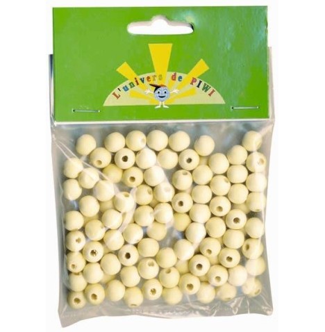 Sachet 200 perles rondes naturelles 8 mm - Perles et accessoires - ...