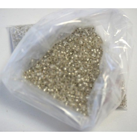 Sachet 50g perles rocailles 2mm argent - Perles et accessoires - Bo...