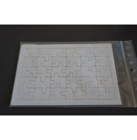 Puzzle carton blanc 30 pièces 200 x 130 mm - Activités Créatives  p...