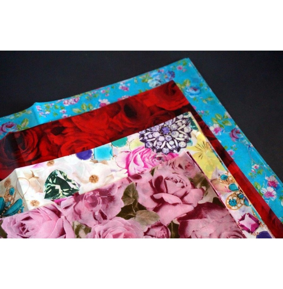 Fles Décopatch 4 x 5 thème fleurs poch. de 20