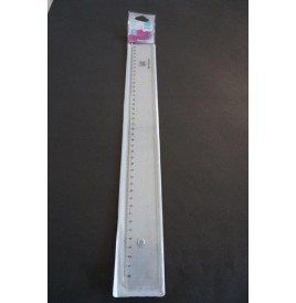 Règle plate 40cm plastique bord anti-tâches