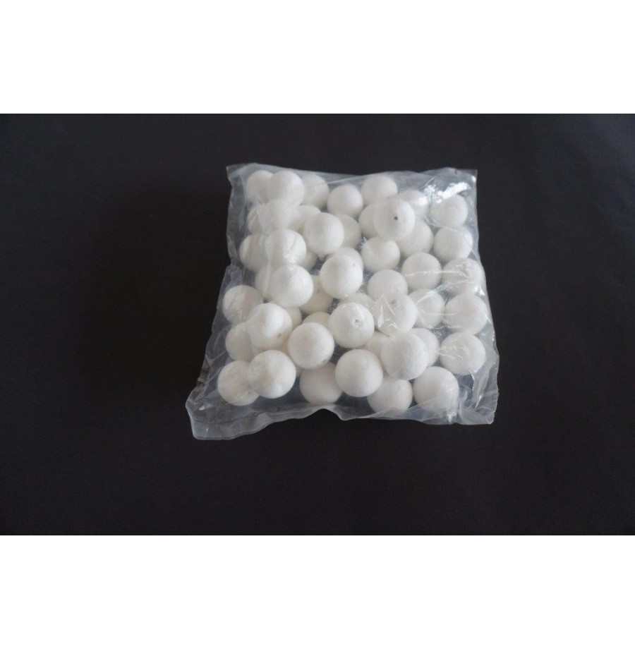 Sachet 50 boules cellulose diam. 40 blanches