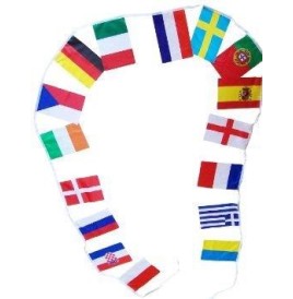 Guirlande fan 27 x 19 cm C. d'Europe 2016 8.5m