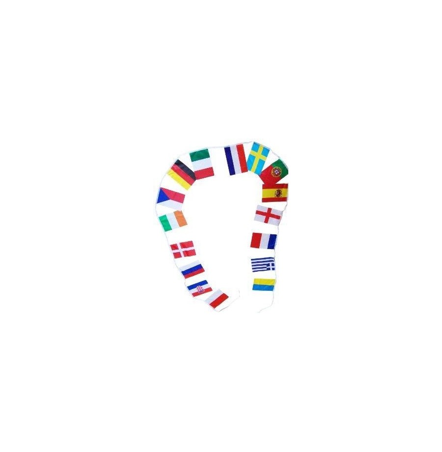 Guirlande fan 27 x 19 cm C. d'Europe 2016 8.5m