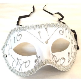 Masque Venise Plastique blanc