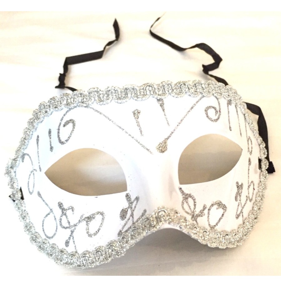 Masque Venise Plastique blanc