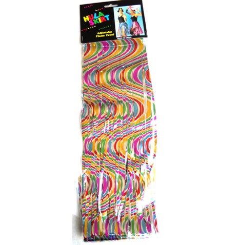 Jupe Hawai plastifiée multicolore