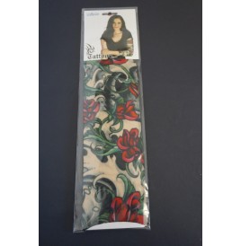 Tatoo manchette femme roses