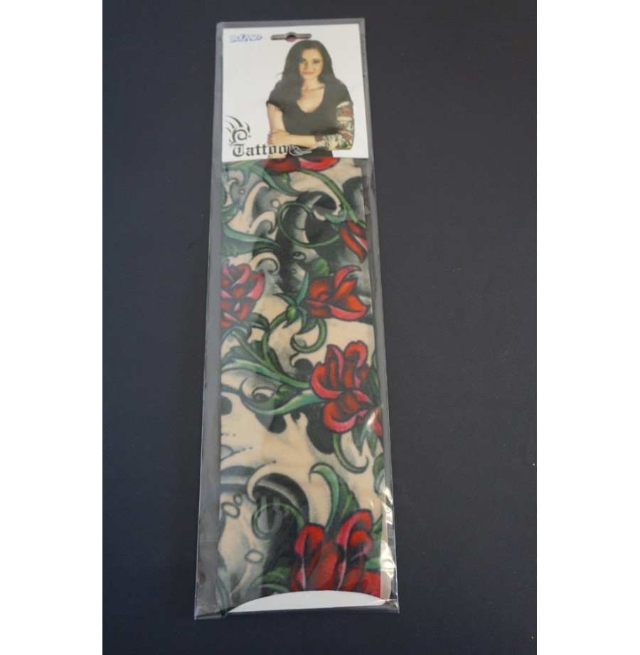 Tatoo manchette femme roses