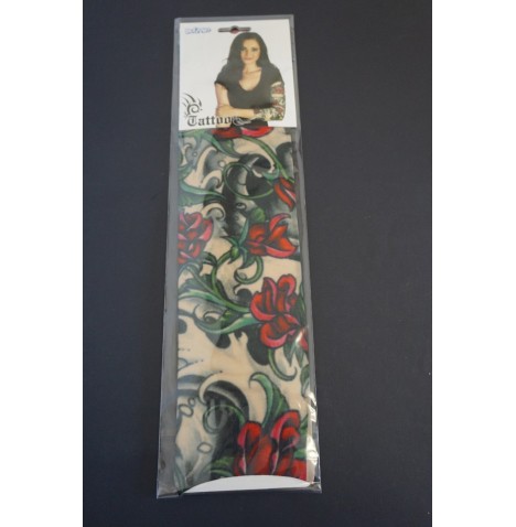 tatoo manchette femme roses - Accessoires  pas cher