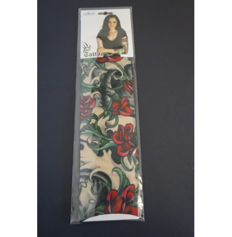 Tatoo manchette femme roses