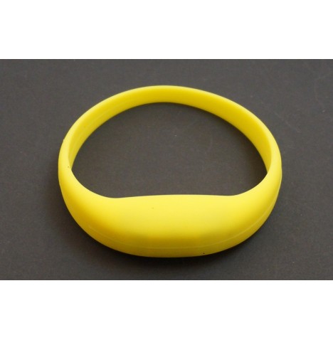 Bracelet lumineux mouvement silicone Jaune