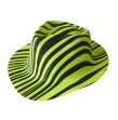 Chapeau zébrés fluo pvc Couleurs au choix Chapeau zébrés fluo pvc Couleurs au choix