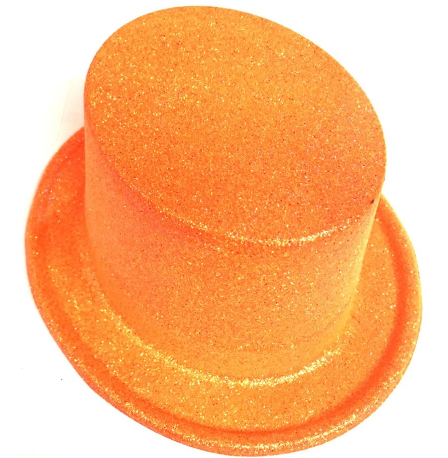Haut de forme pailleté fluo (col assortis)