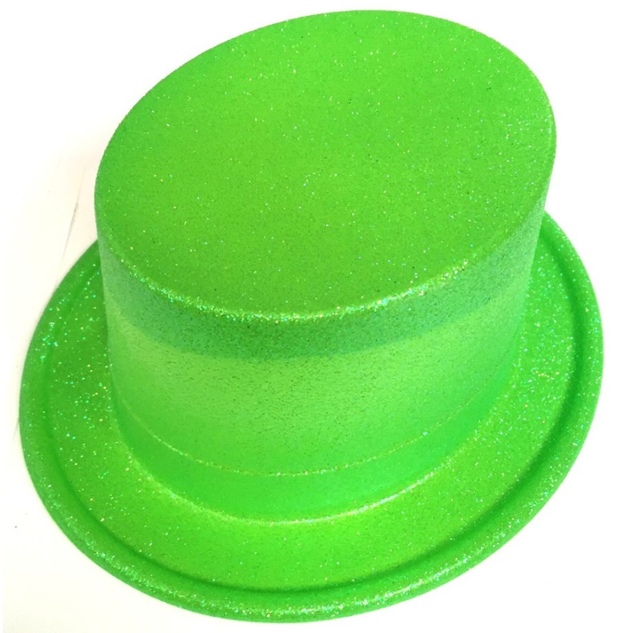 Haut de forme pailleté fluo (col assortis)