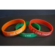 Bracelet silicone orange '' faut voir ''