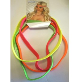 Tour de  tête fluo set de 4 couleurs